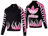 adidas x jeremy scott fire jacket聯名粉色火焰外套