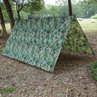 Camoผ้าคลุมเต็นท์Tarp UVกันฝนMat Padกลางแจ้งเต็นท์กำบังUltralightการล่าสัตว์ลวงตาShelterผ้าใบกันน้ำกันสาดเต็นท์ตาข่ายม่านบังแดดใช้สำหรับCamping Mat100x145cm