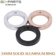 34*23*6mm Machined Full Aluminum Base Ring Decorating Circle Washer For Vintage Hifi Audio 6N1 12AX7