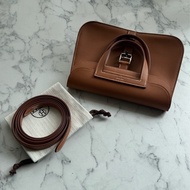 Hermes金棕色銀釦mini halzan