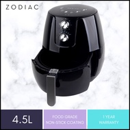 [STOCK CLEARANCE] Zodiac Air Fryer, 4.5L Taurus XL, Non-stick Coating, Auto-shut Off, Cool-touch Handle, 1 Year Warranty