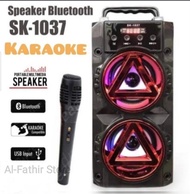 TERMURAH.....Speaker Bluetooth SK-1037 plus Microphone SUPER BASS
