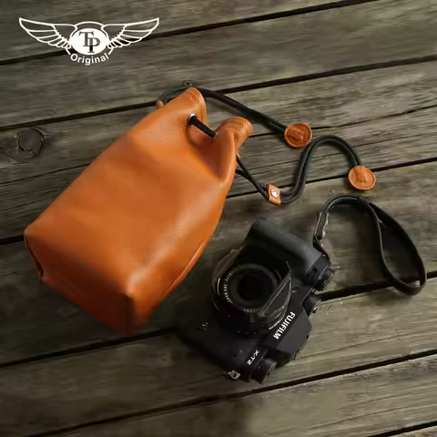 Camera Storage Bag Drawstring Stitching Design Waterproof Photo Lens Bag Case For Fujifilm XS20 XT30