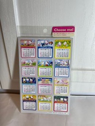 Hello Kitty calendar sticker月曆貼紙（1999-2010）