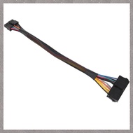 [U L Z R] 24 Pin to 14 Pin ATX PSU Main Power Adapter Braided Sleeved Cable for  for  PC and Servers