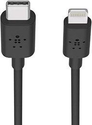 Belkin F8J239bt04 Boost Charge USB-C to Lightning Cable, 4', Black