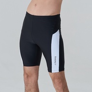 Haolang Speedy Black White Cropped Swimming Trunks/Knee Swimming Trunks/Swimming/Sports