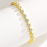 Design 925 Fashion Bubble Style Hand Accessories Small Bubble Bracelet Inlaid Classy Niche Simple Fe