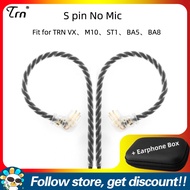 อะไหล่ FAAEAL TRN สายหูฟังโทรศัพท์ Mmcx/ 2Pin 0.75/0.78Mm /Cpin หูฟังสายอัพเกรดสำหรับ BLON BL03 Moon