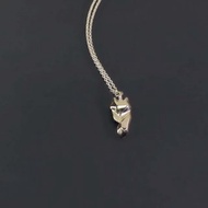 動物系列-小狐狸切面925銀項鍊