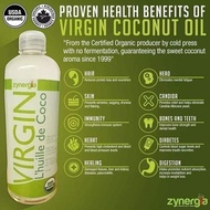 Original Zynergia VIRGIN L’huille de Coco - Organic Virgin Coconut Oil - Zynergia 500ml (1pc) VIRGIN