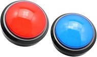 2pcs Game Toy Team Electronic Sounds Lights Red Classroom Buttons Buzzers Buzzer Night Interaction B