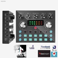♀[24h ship]V8/V8S/F9Live Sound Card For PC Cellphone Youtube HIFI Mixer Record Singing Equipment set