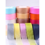 4cm4cm Snow Gauze Ribbon Handmade Rose Material Transparent Ribbon Gift Bow Chiffon Ribbon Gauze Rib