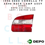 1998-2000 COROLLA TY AE98 BACK LAMP ASSY ECE DEPO-212-1305L-AE LEFT / DRIVER SIDE