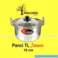 JAVANESE POT HOME POT/ + LID ALUMINUM POT/ JAVANESE COOKING POT/ 16CM 18CM/ 20CM 22CM - 18CM LIMITED