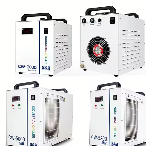 S&A water chiller Laser Cooler CW3000 CW5000 CW5200 TEYU chiller for water cooler Co2 laser machine