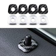 4Pcs Door Lock Pins Cover Trim for BMW X1 F48 X2 F39 2016-2023 Car Door Lock Ring Panel Sticker Acce