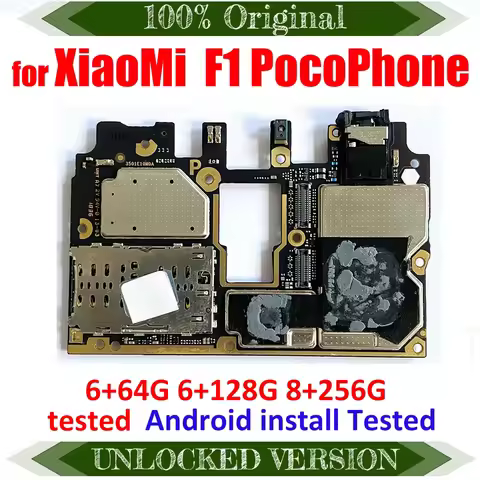 Original For Xiaomi Pocophone Poco F1 Mainboard/Motherboard -High-Performance, 100% Tested Replaceme