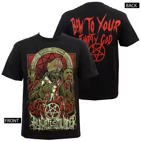 Authentic THY ART IS MURDER Band Evil Pope T-Shirt S M L XL 2XL 3XL NEW
