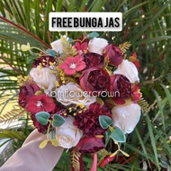 3 Warna Wedding Bouquet Buket Bunga Tangan Pengantin