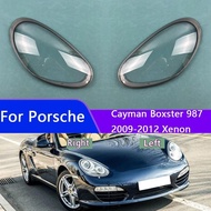 For Porsche Cayman Boxster 987 2009-2012 Xenon Car Front Headlight Headlamps Transparent Lampshade L