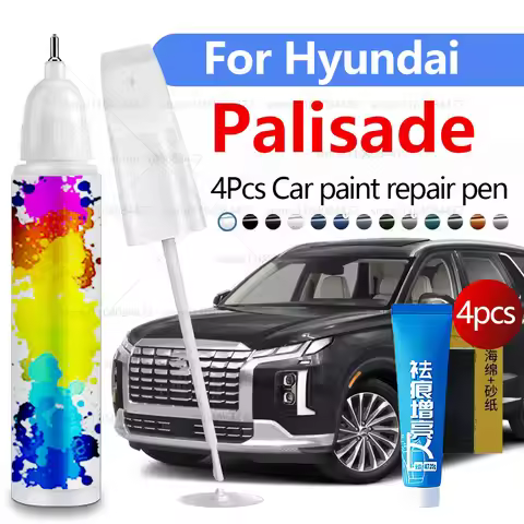 Car Paint Repair Pen For 2018-2025 Hyundai Palisade Paint Scratch Repair Accessories 4PCS Black A28 