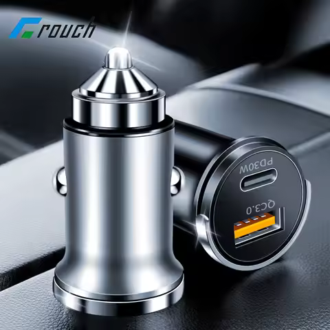 Mini 48W Car Charger Fast Charging QC3.0 PD30W Car Lighter Adapter Car Phone Charger for iphone 17 1