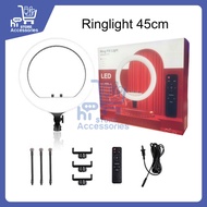 Lampu Ringlight LED Ukuran Jumbo 45cm Make UP Vlog Live Streaming Ring Light Besar
