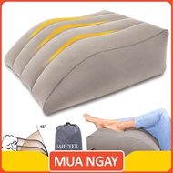 SAHEYER LEX Hanrui VN 2in1 Inflatable Travel Pillow 25cm Oak & Linen Japandi Mood