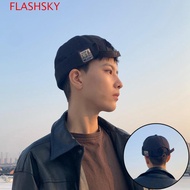 FLASHSKY Brimless Hat , Cotton without Visor Men Women Skullcap, Fashion Bonnet Solid Color Docker C