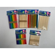 Ice Cream Stick / Wood Craft Stick/DIY Pine Wood Stick/Round Pine Wood Stick (Price For 1 Pack)