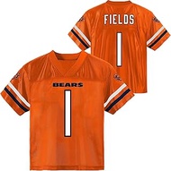 Outerstuff Justin Fields Chicago Bears #1 Orange Kids Youth 8-20 Alternate Away Player Jersey