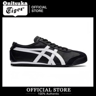 Tiger MEXΙCO 66One Foot Stirrup mens and womens casual sneakers black and white Running Shoes