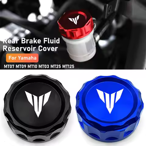 For MT07 FZ07 MT09 SP FZ09 MT10 MT03 MT25 MT125 Motorcycle CNC Oil Tank Cap Rear Brake Fluid Reservo