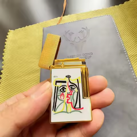 Picasso Dupont lighter joint model crisp sound lighter top quality original bottom plum screw men's 