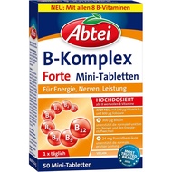 Vitamin B komplex Abtei Forte pills - Multivitamin B to support mental and physical health - Box of 