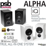 PSB Alpha iQ Multi-Room Wireless Bluetooth/WiFi Desktop Bookshelf Speakers (with HDMI &amp; Phono Built-in)