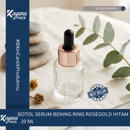 BD SERUM PIPETTE BOTTLE 20MLBENING BD CLEAR 20/ ML BLACK RUBBER ROSEGOLDRing SET (BD BENING 20)