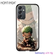 เคส Hontinga ปลอกสำหรับ Samsung A50กาแล็คซี่ A05น่ารักเคสกาแลคซี A24 A05S A30 A31 A32 A54 A53 A51 A52 5G 4G เคสแข็งกระจกเทมเปอร์ฝาหลัง