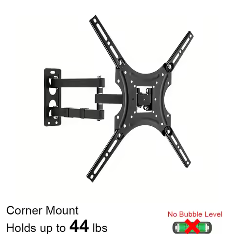 TV Wall Mount for Most 32-50 Inch TVs,Tilt Full Motion TV Mount with Single Stud Perfect Center Desi
