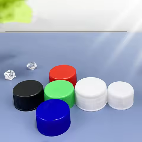 20Pcs Plastic Bottle Cap 24/28/29mm Bottle Cap with Gasket Round Drinking Bottle Cap Non-slip Screw