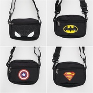 Superhero kids sling bag beg silang budak superhero beg murah spiderman superman captain america bat