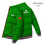 Gojek Bomber Jacket | Gojek Custom Hiking Jacket | Original Gojek Delivery Jacket | Gojek Custom Out