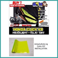 ☆ ◲ ∧ Honda Click V3 Kilay Tint and Headlight Tint Set