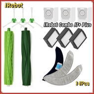Compatible For IRobot Roomba Combo J7+ Plus Of Multi-Surface Rubber Brushes Green Rubber Replacement Parts