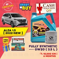 Perodua Engine Oil 0W20 Fully Synthetic Original Minyak Hitam Kereta Perodua Alza Baru 2022 - New Mi