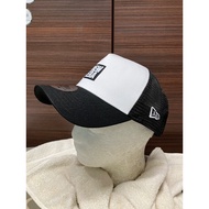 NE 9 Forty A NE Rectangle Logo Patch Jepun White Black Cap Baseball Cap Snapback Adjustable
