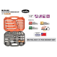 Mr.Mark 31pcs (Metric 8-32mm) Socket Wrench Box Set