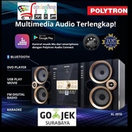 Polytron Mini Hifi XL2910 Compo Tape Dvd Usb Radio Karaoke Bluetooth